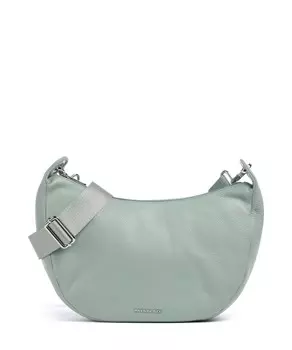 Сумка на плечо из мягкой кожи из зернистой телячьей кожи. Mandarina Duck, синий