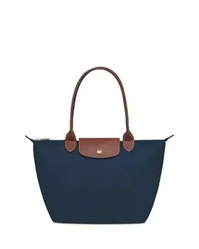 Сумка на плечо из нейлона Le Pliage Original среднего размера Longchamp, цвет Blue