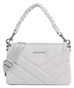 Сумка на плечо из парусины из матлассе Lancaster, серый