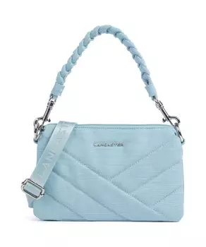 Сумка на плечо из парусины из матлассе Lancaster, голубой