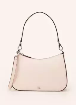 Сумка на плечо из сафьяновой кожи danni 26 Lauren Ralph Lauren, розовый