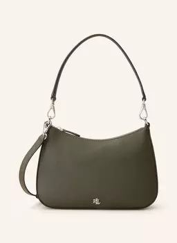 Сумка на плечо из сафьяновой кожи danni 26 LAUREN RALPH LAUREN, оливковый