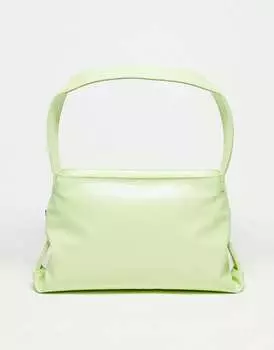 Сумка на плечо из веганской кожи Hvisk Scape салатового цвета