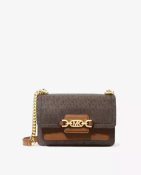 Сумка на плечо из вереска трансформируется в сумку через плечо Michael Michael Kors, темно-коричневый