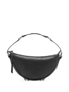 Сумка на плечо из зернистой кожи BY FAR, черный