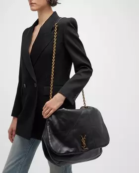 Сумка на плечо Jamie 4.3 Maxi из стеганой кожи ягненка с цепочкой Saint Laurent
