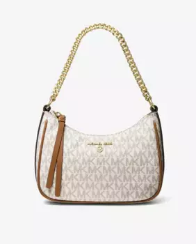 Сумка на плечо Jet Set с подвеской и логотипом Michael Michael Kors, цвет Natural
