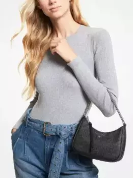 Сумка на плечо Jet Set с подвеской и ручкой-цепочкой Michael Michael Kors, черный