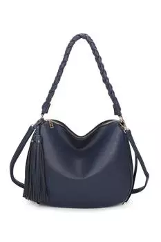 Сумка на плечо Keun Tassol и завязанным ремнем из искусственной кожи Fontanella Fashion, синий