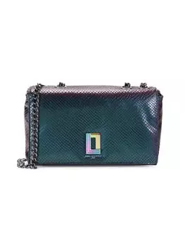Сумка на плечо Lafayette из кожи с тиснением под змеиную кожу Karl Lagerfeld Paris, цвет Irridescent