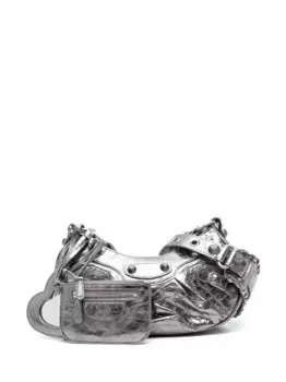 Сумка на плечо Le Cagole XS BALENCIAGA, серебяный