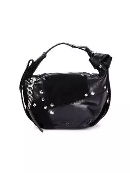 Сумка на плечо Le Cecilia из кожи и замши Zadig & Voltaire, цвет Noir