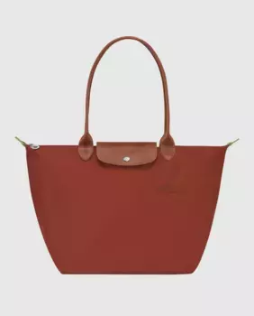 Сумка на плечо Le Pliage Green в размере L Longchamp, коричневый