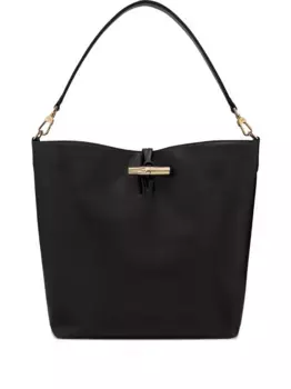 Сумка на плечо Le Roseau среднего размера Longchamp, черный