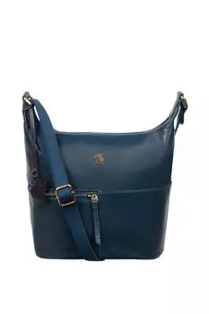 Сумка на плечо 'Little Kristin' из кожи сливового цвета Conkca London, синий