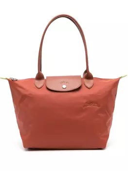 Сумка на плечо Longchamp Le Pliage Green среднего размера, коричневый