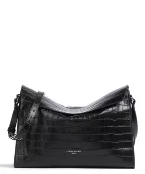 Сумка на плечо Lora Croco M из тисненой кожи Liebeskind, черный