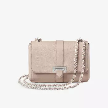 Сумка на плечо Lottie из зерненой кожи Aspinal Of London, коричневый