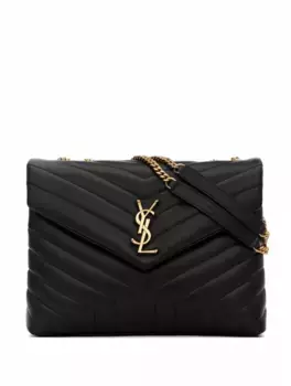 Сумка на плечо Loulou Medium Saint Laurent, черный