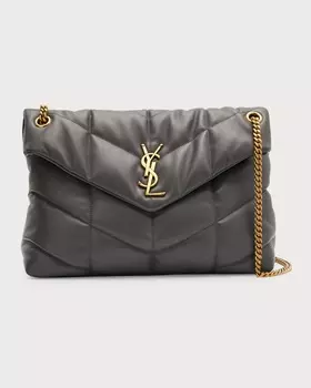 Сумка на плечо Loulou среднего размера с цепочкой Saint Laurent