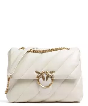 Сумка на плечо Love Big Puff из овчины Pinko, белый