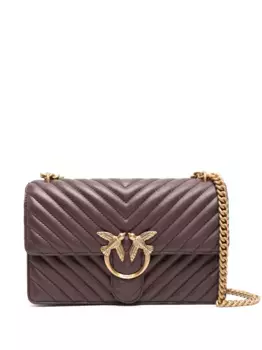 Сумка на плечо Love Click Classic PINKO, коричневый