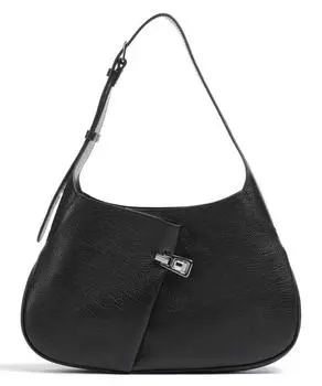 Сумка на плечо Magic PLY Shiny Goat из зерненой коровьей кожи Coccinelle, черный