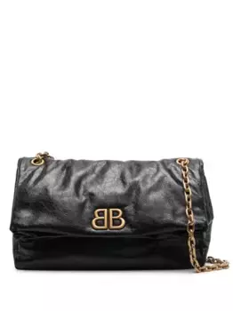 Сумка на плечо Monaco среднего размера с цепочкой BALENCIAGA, черный