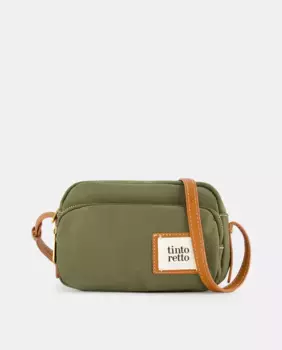 Сумка на плечо на молнии Tintoretto, хаки