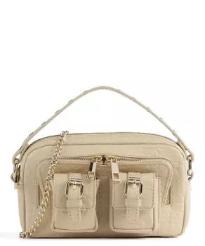 Сумка на плечо New Zealand Helena Buckle из тисненой кожи Nnoo, бежевый