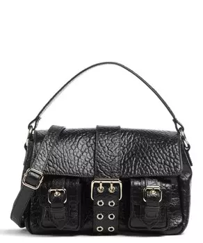 Сумка на плечо New Zealand Honey из тисненой кожи Nnoo, черный