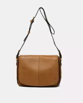 Сумка на плечо Oceans Diary из коньячной кожи Abbacino, коричневый