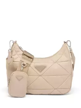 Сумка на плечо Padded Re-Nylon Prada, нейтральный
