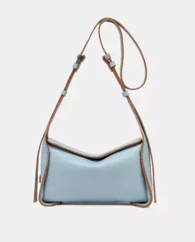 Сумка на плечо Penelope ni из кожи кремового цвета Gianni Chiarini, голубой
