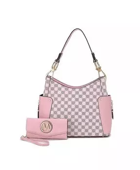 Сумка на плечо Penelope с круглым принтом и кошельком от Mia K Mkf Collection, черный