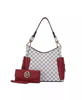 Сумка на плечо Penelope с круглым принтом и бумажником от Mia K Mkf Collection, красный