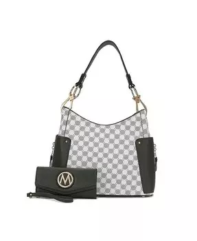 Сумка на плечо Penelope с круглым принтом и кошельком от Mia K Mkf Collection, зеленый