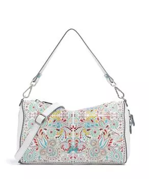 Сумка на плечо Phoenix maioliche pepita из зернистой телячьей кожи Gabs, белый