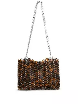 Сумка на плечо Rabanne из ацетата, коричневый