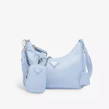 Сумка на плечо Re-Nylon 2005 из переработанного нейлона Prada, синий