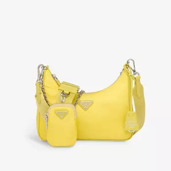Сумка на плечо Re-Nylon 2005 из переработанного нейлона Prada, желтый