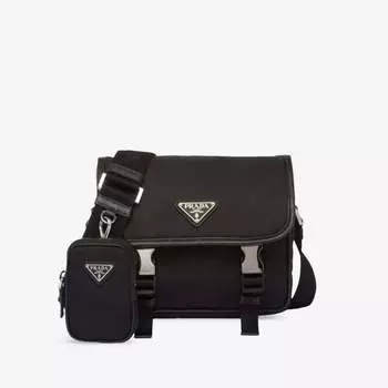 Сумка на плечо re-nylon из переработанного нейлона Prada, черный