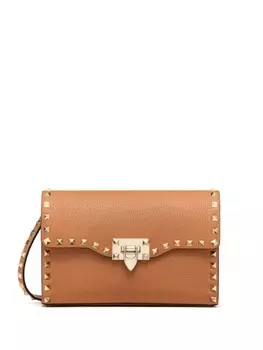 Сумка на плечо Rockstud Valentino Garavani, коричневый