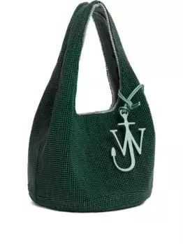 Сумка на плечо с бусинами JW ANDERSON, зеленый
