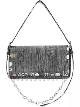Сумка на плечо с цепочкой и заклепками Alexander Wang, черный