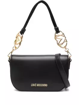 Сумка на плечо с цепочкой Love Moschino, черный
