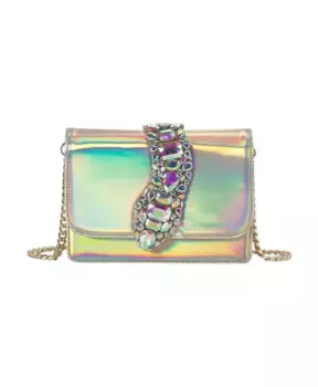 Сумка на плечо с клапаном и цепочкой Alma En Pena, желтый