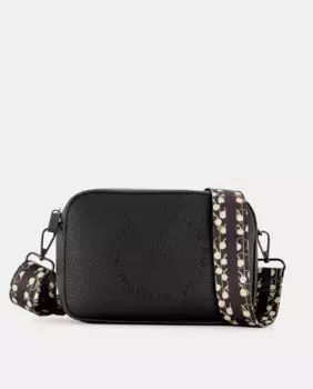 Сумка на плечо с контрастным логотипом Jo & Mr. Joe, черный