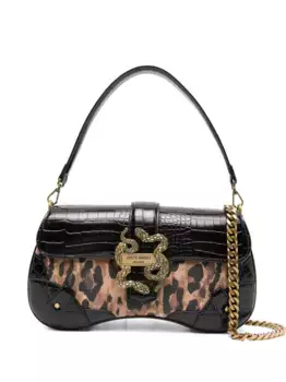 Сумка на плечо с леопардовым принтом Just Cavalli, черный
