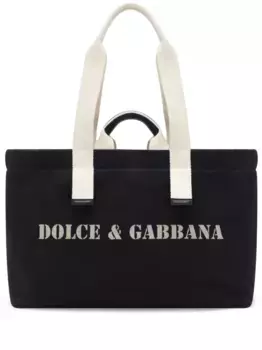 Сумка на плечо с логотипом DOLCE & GABBANA, черный